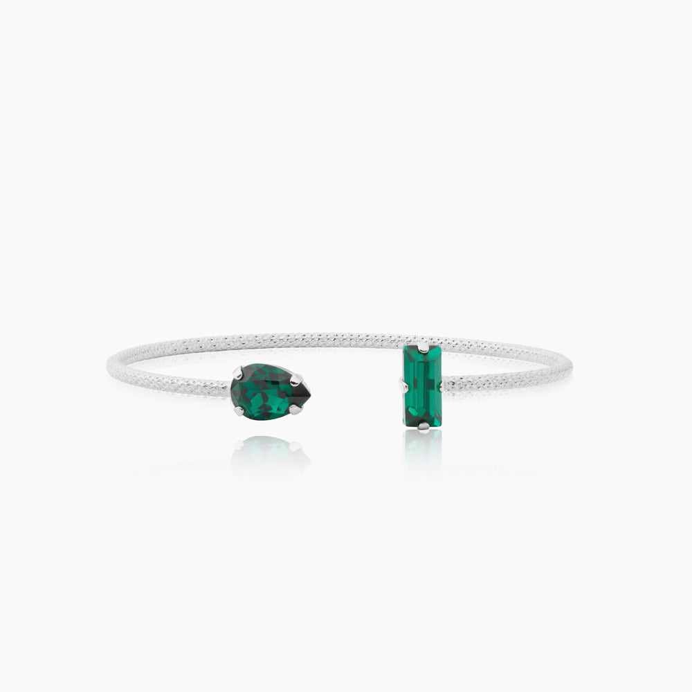 Caroline Svedbom - Noelle Bracelet Emerald Rhodium