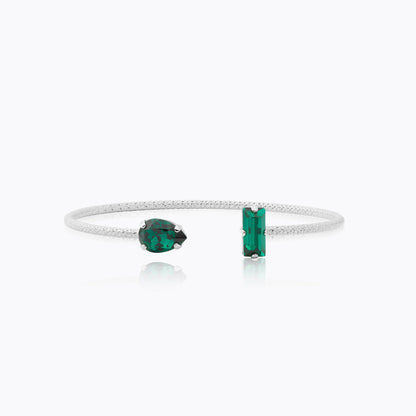 Caroline Svedbom - Noelle Bracelet Emerald Rhodium